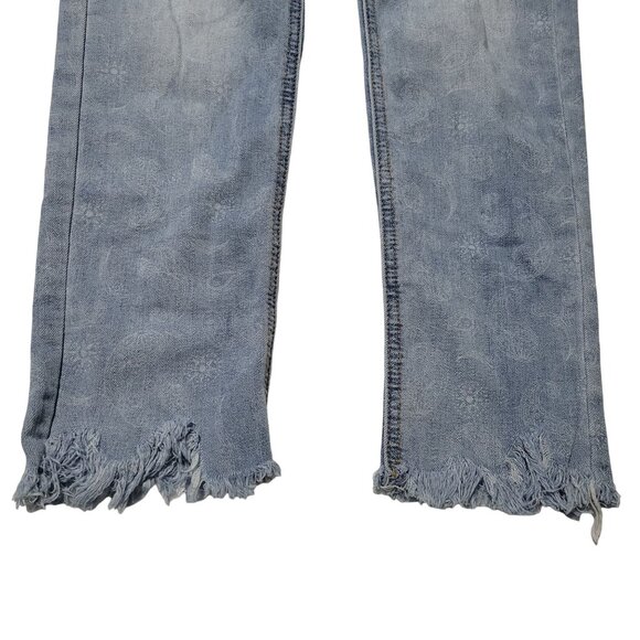 Westport Ankle Jeans Womens Size 2 Low Rise Light Wash Raw Hems Denim Pants - Picture 4 of 8